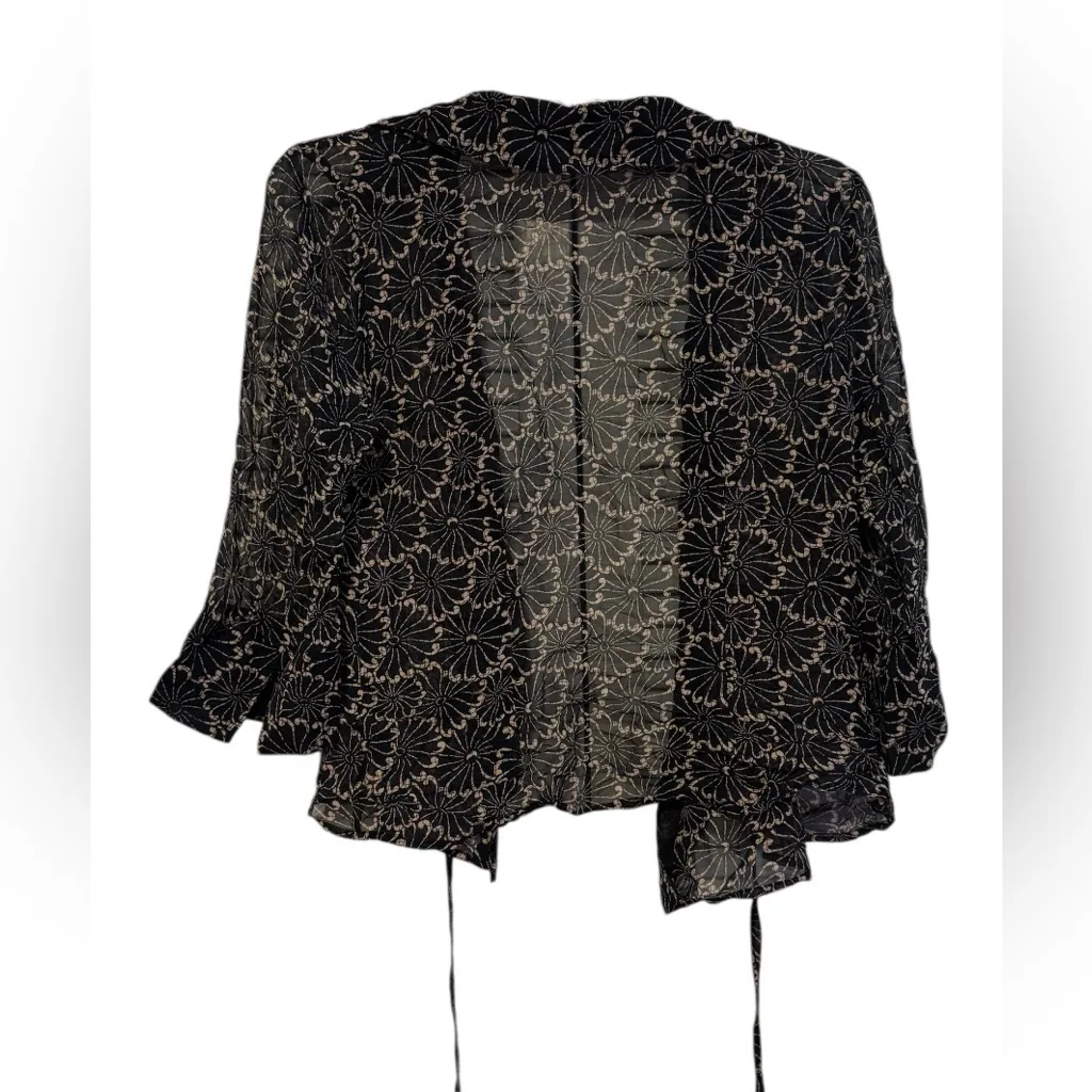 Johnny Was silk wrap top size medium - Image 2