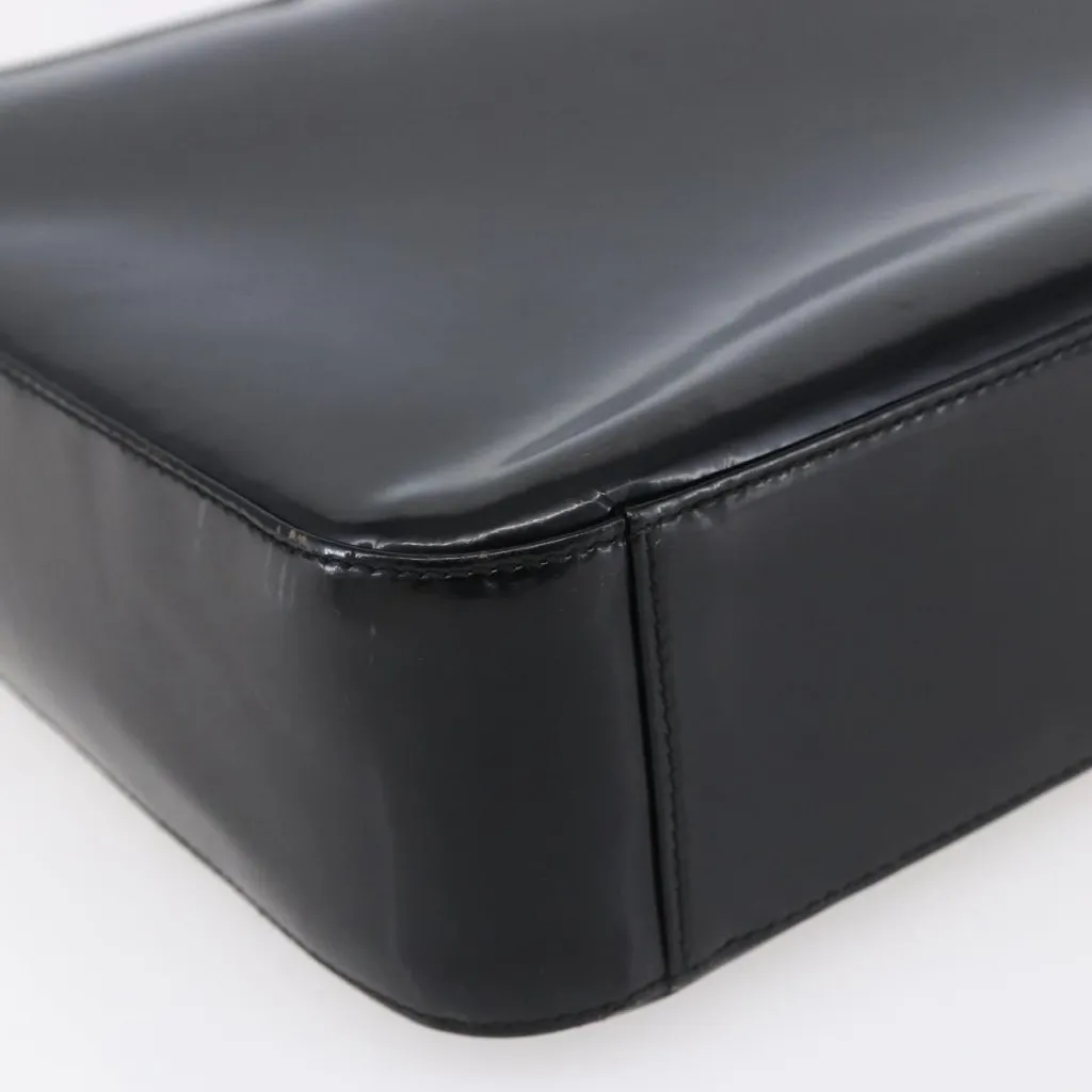  Shoulder Bag Enamel Black 000 1013 0506 Authentic - Image 11