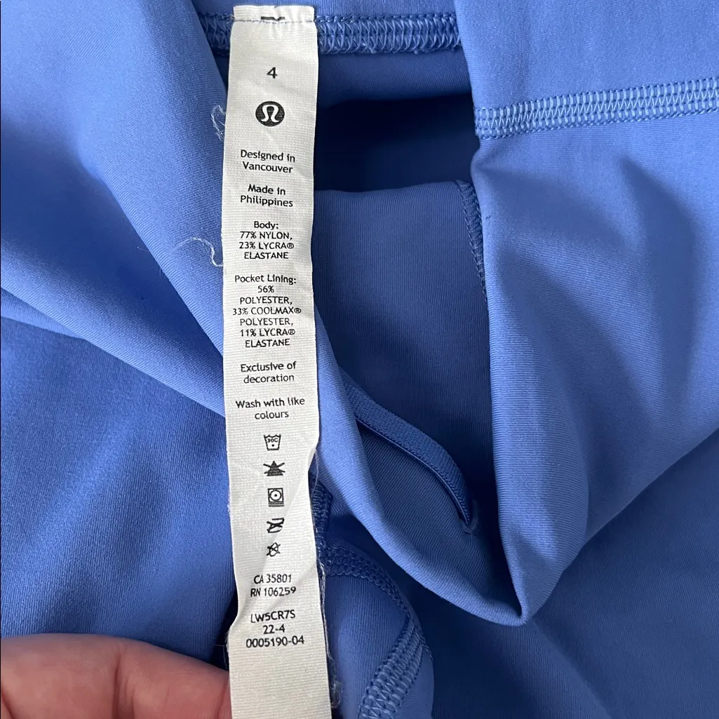 Lululemon Wunder Train Legging Wild Indigo Size 4 - Image 3