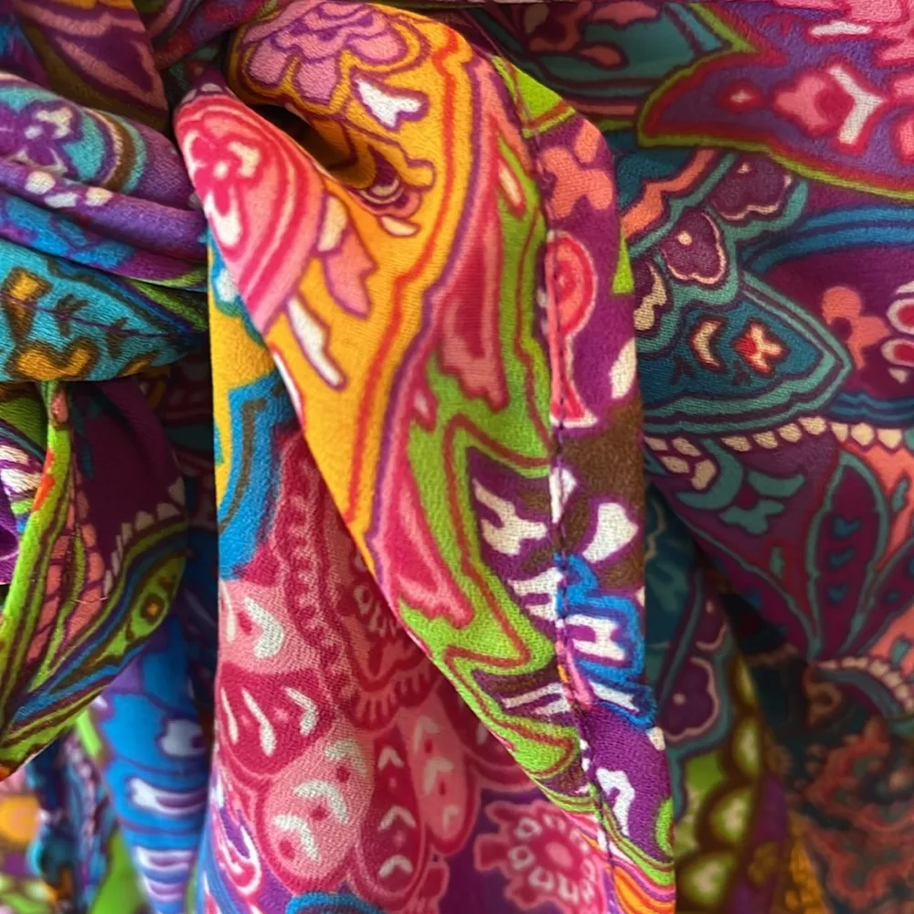 Beach Coverup Wrap Swim New Womens XS S M L Sarong Colorful Purple - Image 15