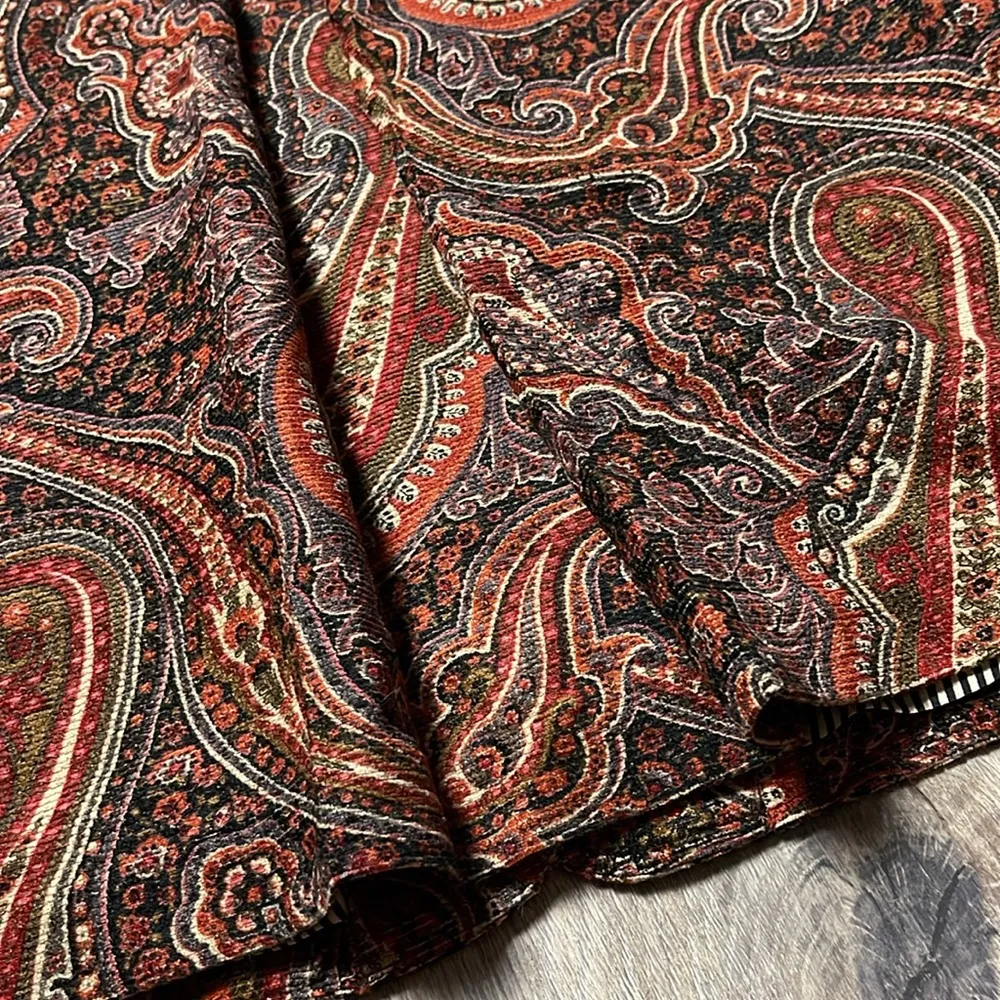 Coldwater Creek Paisley Patterned Women's Shirt/Jacket/Shacket Size PM - Image 12