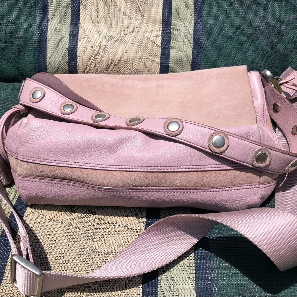 Fossil Maya Crossbody Suede Leather Lilac Purse - Image 11