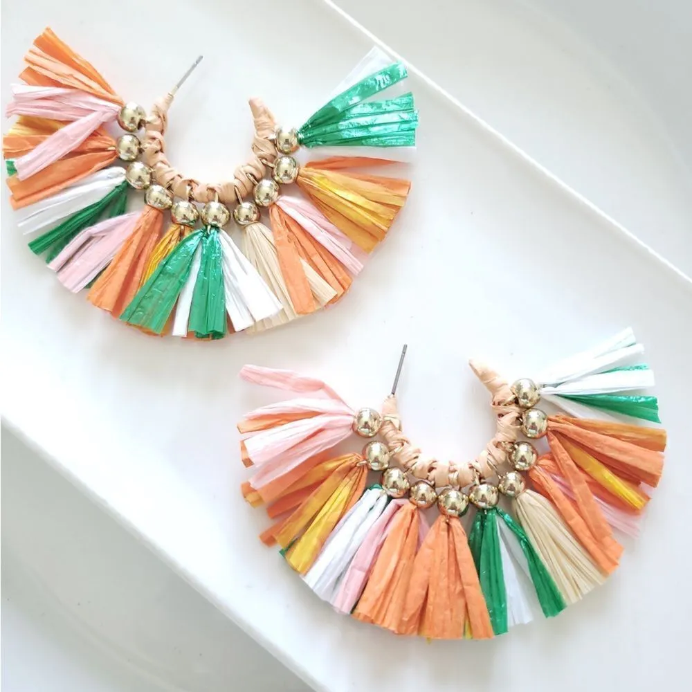 New! FP Emelie Raffia Earrings - Image 11