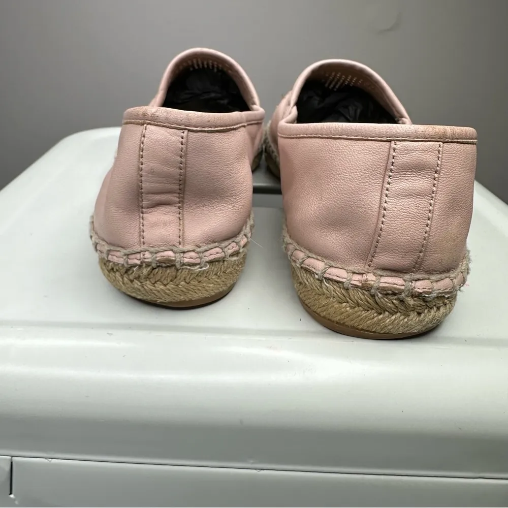 Tory Burch Perforated Logo Leather Espadrille Flats - Image 3