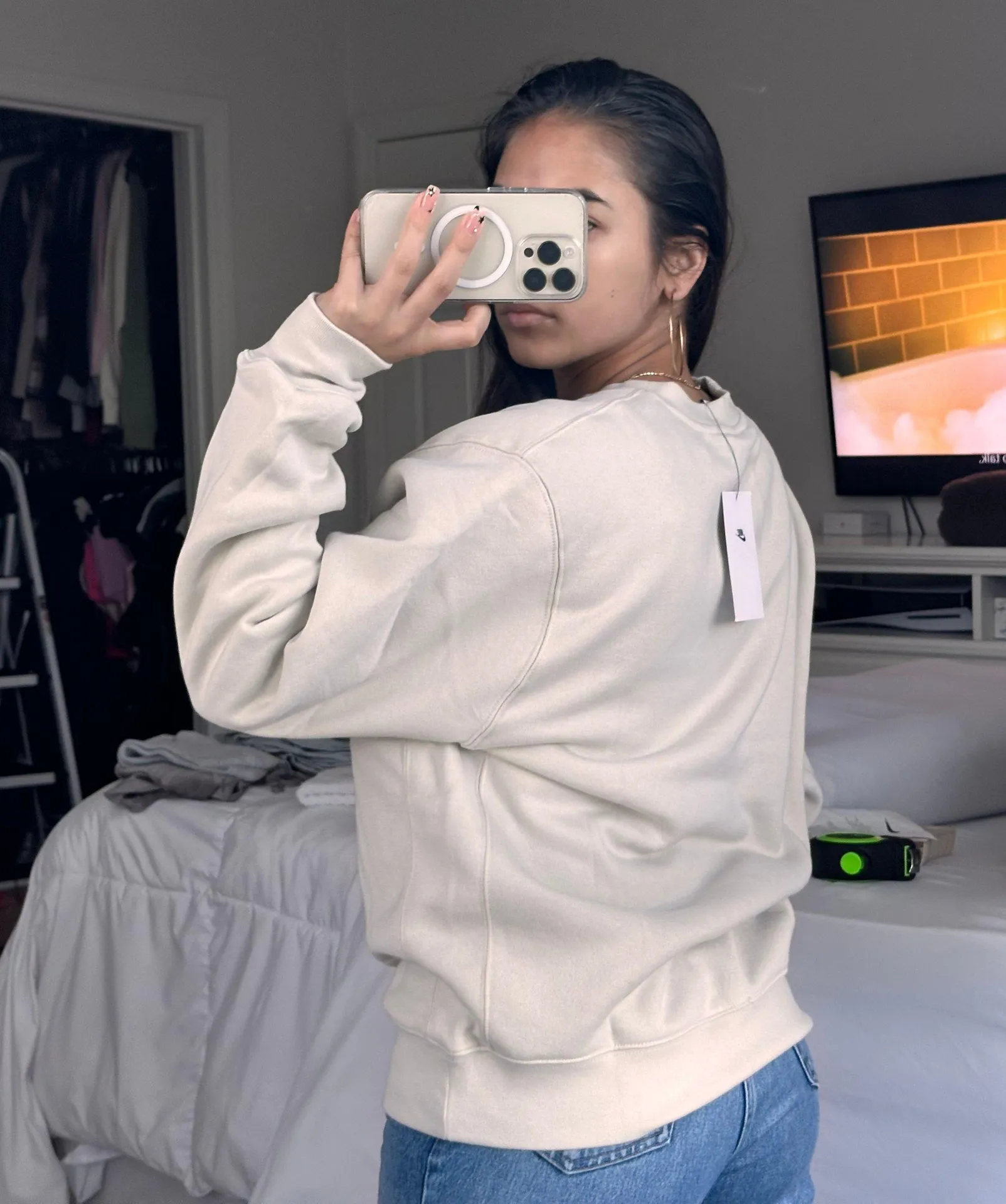 grey platinum Crewneck sweatshirt - Image 6