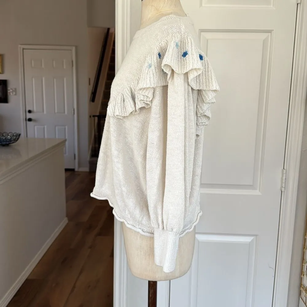 Something Navy  Louise cottagecore ruffle sweater - Image 8