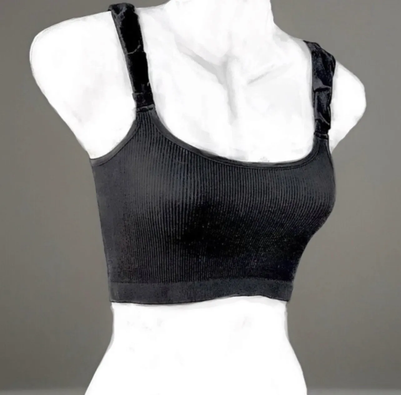 Free People FP Movement NWT Free Throw Smocked Strap Ribbed Cami/Crop Top, XS/S - Image 8