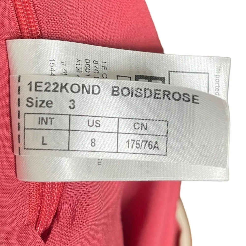 Ba&sh Womens Kondo Midi Skirt Floral Flowy Elastic Waist Boisderose Red Size L - Image 13