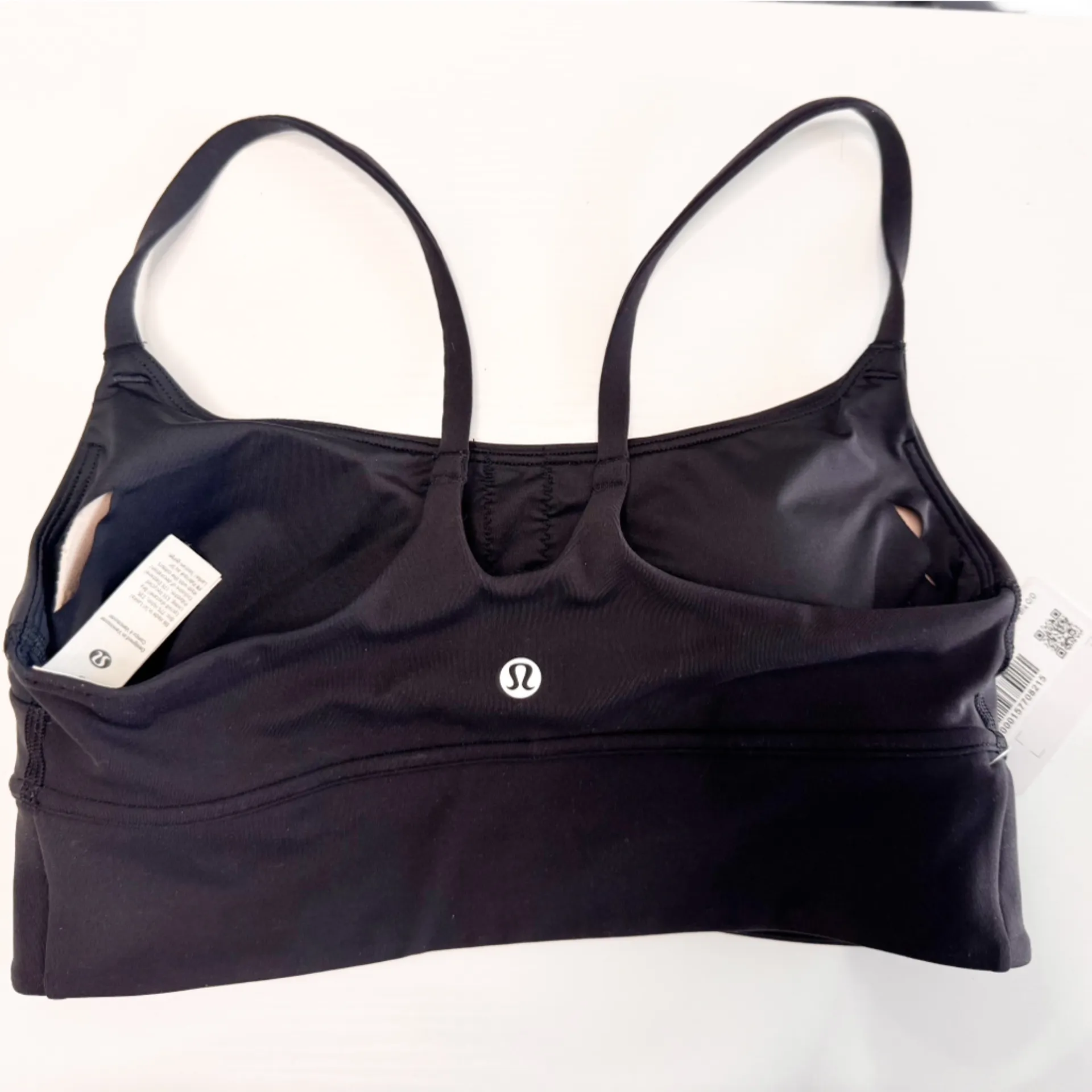 NWT Wunder Train Strappy Wrapped Bra Light Support C/D Cup Black size 6 - Image 5