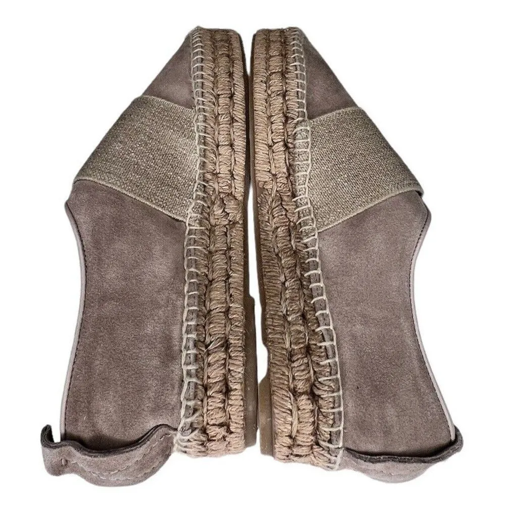 Rag & Bone Womens Nina Tan Smoke Suede Slip-On Platform Espadrilles Sz 9.5/39.5 - Image 5