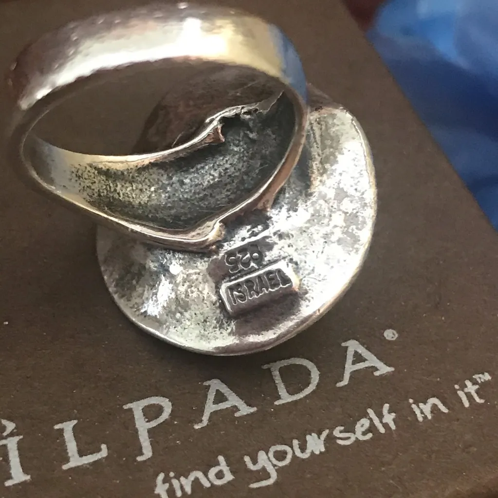 Silpada  Sterling & Pearl Ring Size 6 - Image 7