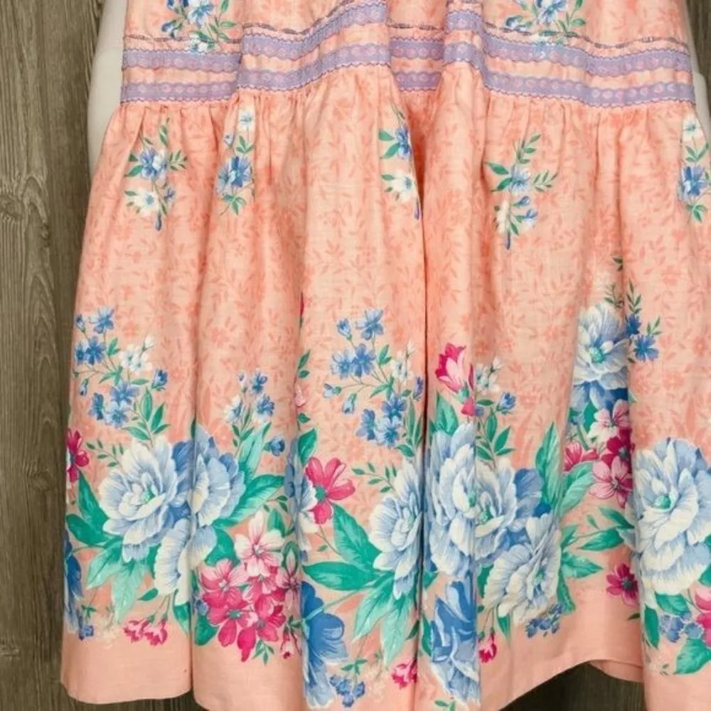 Unique vintage short sleeve lace corset detail baby doll style Lolita harajuku d Pink Size M - Image 7