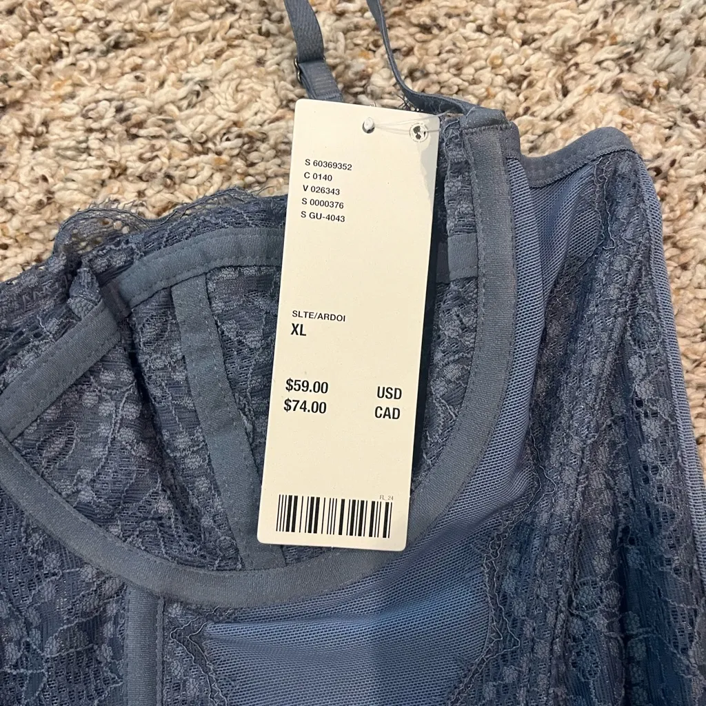 Urban Outfitters Slate Lace Corset Top - Image 2