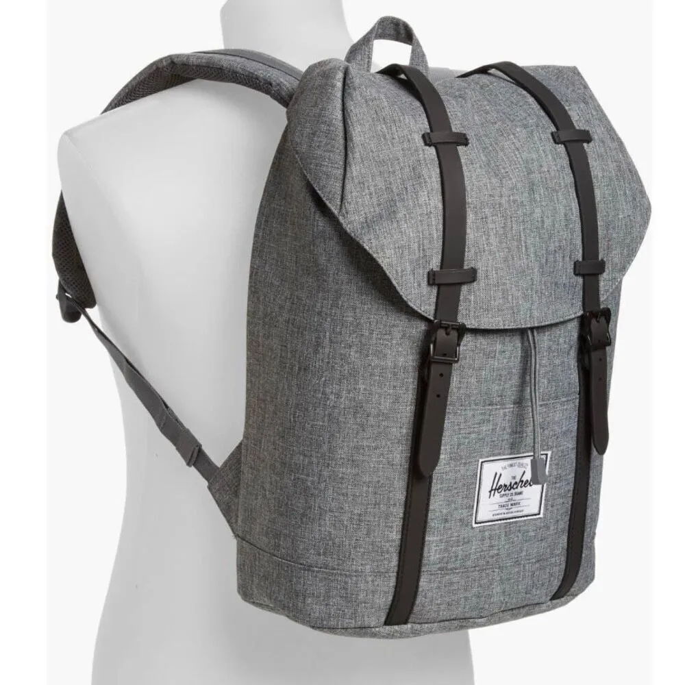 Herschel Supply Co. "Retreat' Little‎ America Backpack, Gray/Black NWT - Image 3