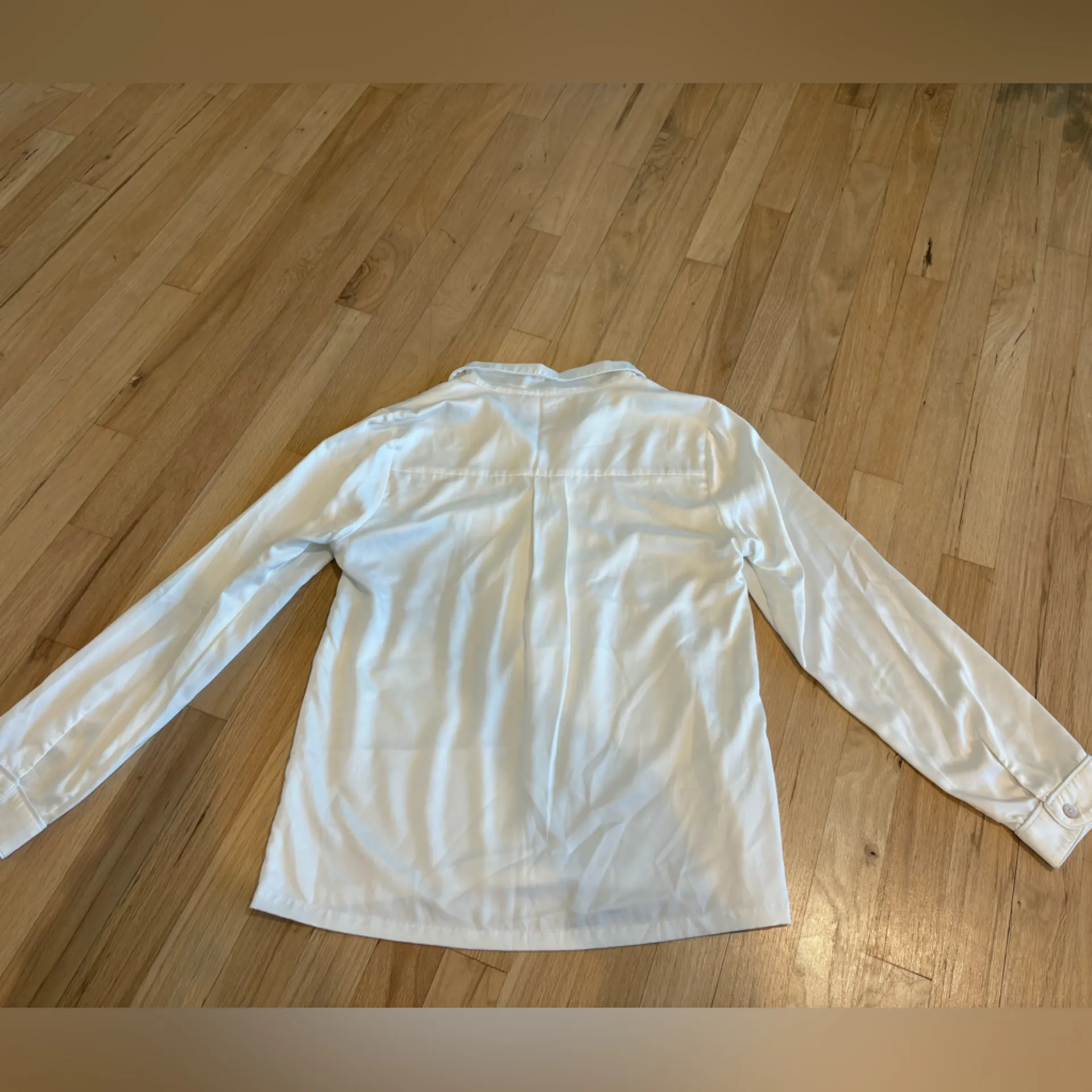 Plum Pretty Sugar Satin Bridal Pajamas White Size M/L - Image 7