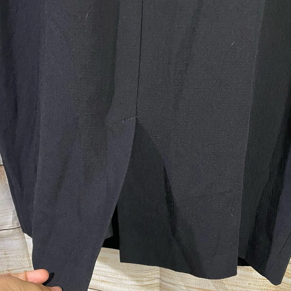 ruffle layered skirt black formal sleeveless sheath dress women Size 2 - Image 11