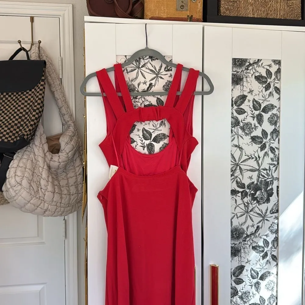 Maeve cutout ruffle side slit maxi - Image 5