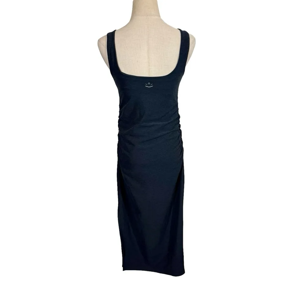 Beyond the Bump by Beyond Yoga Spacedye Icon Maternity Midi Dress Darkest Night - Image 9