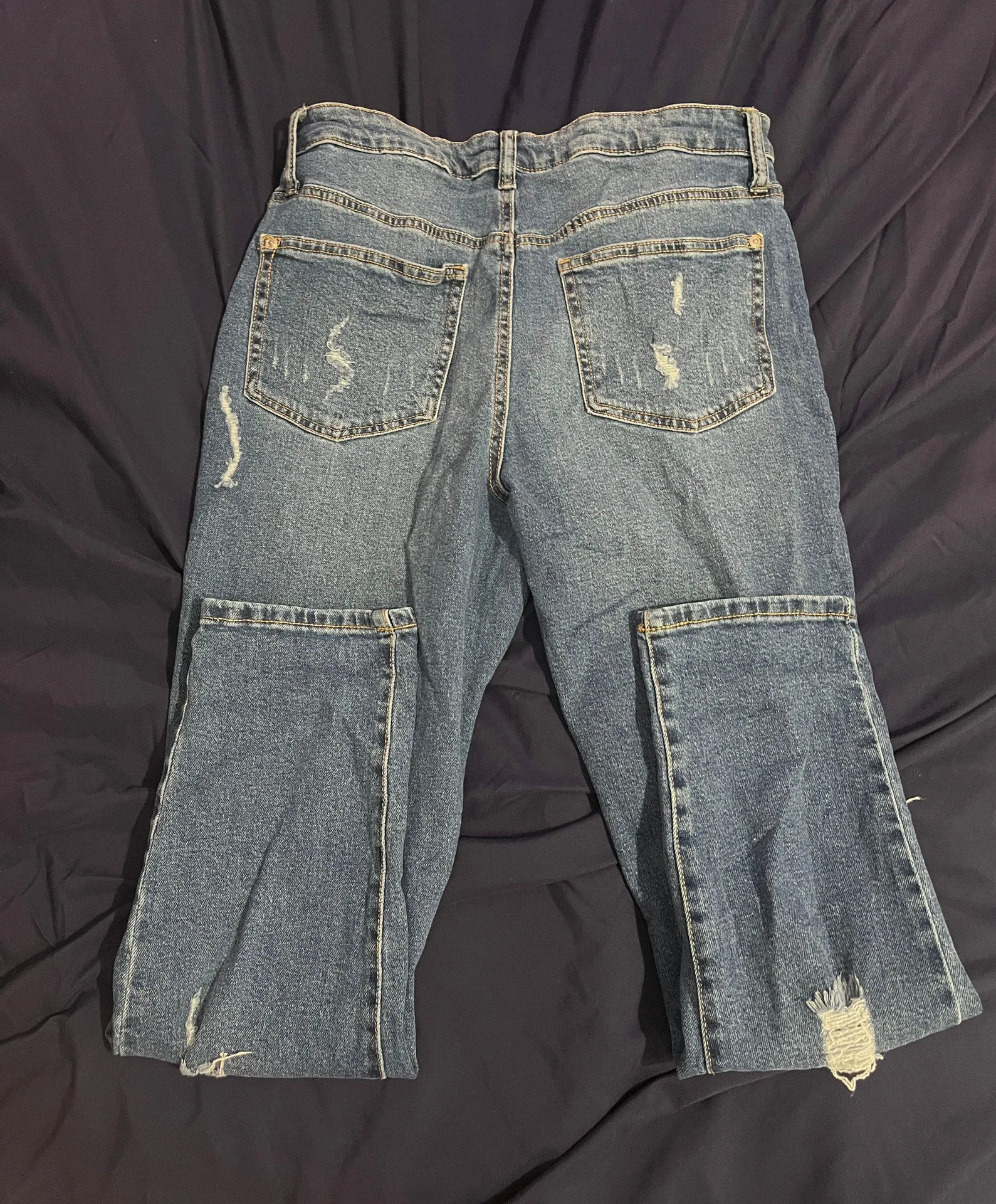 Straight Leg Jeans Blue Size 10 - Image 2