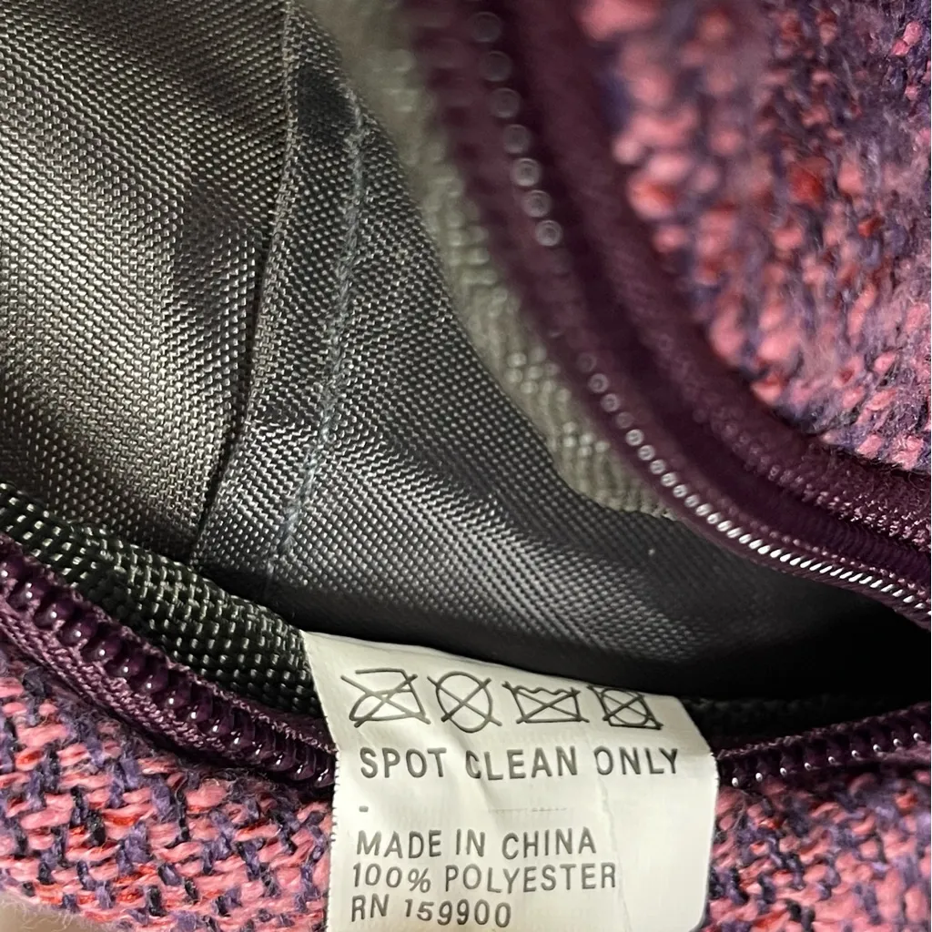 Nupouch Tweed Charging Stylish Pink Crossbody Bag Travel Vacation Outdoor Sleek Purple - Image 11