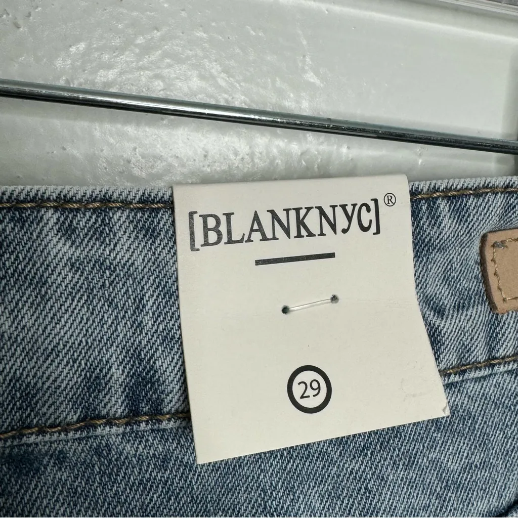 NWT BlankNyc In My Mind Denim Maxi Denim Skirt with Front‎ Slit Size 29 - Image 7