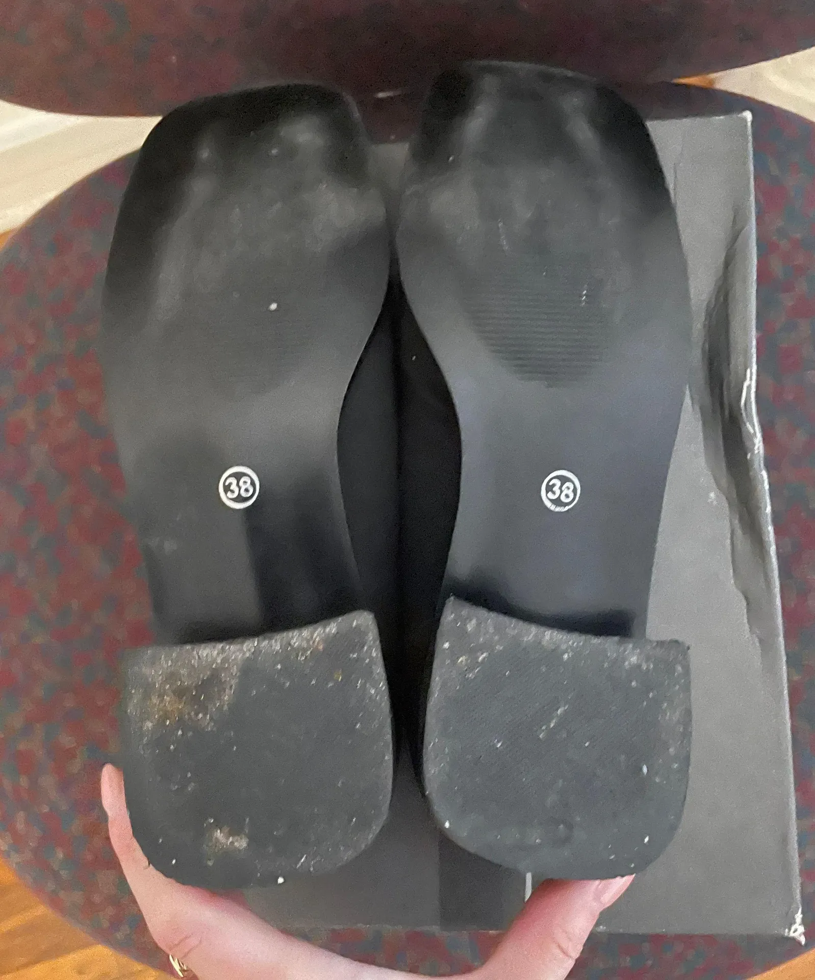 Black Suede Orthopedic Shoes, size 8 - Image 5