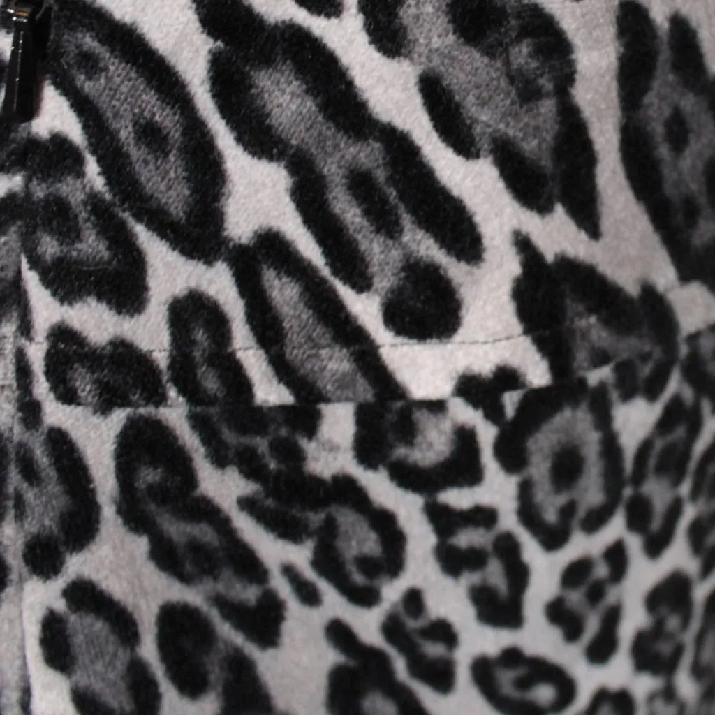 Worth Brand Snow Leopard Pencil Skirt Size 4 Pinup Rockabilly Amy Winehouse Gray - Image 8