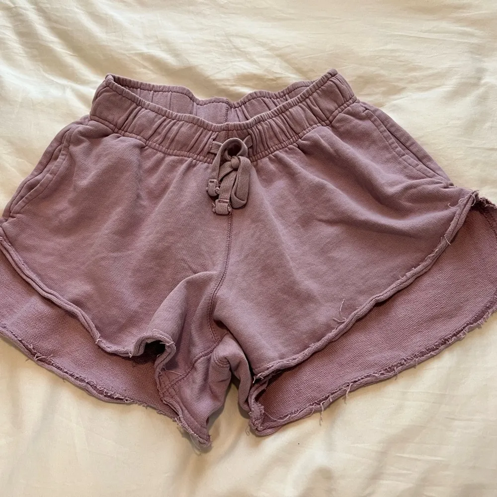 Free People Distressed Drop It Low Pajama Shorts - Image 2