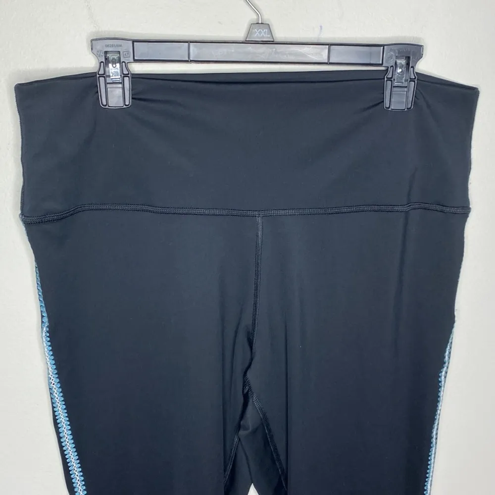 Nike Black Training Yoga Crochet Tights Leggings size XXL - Image 6