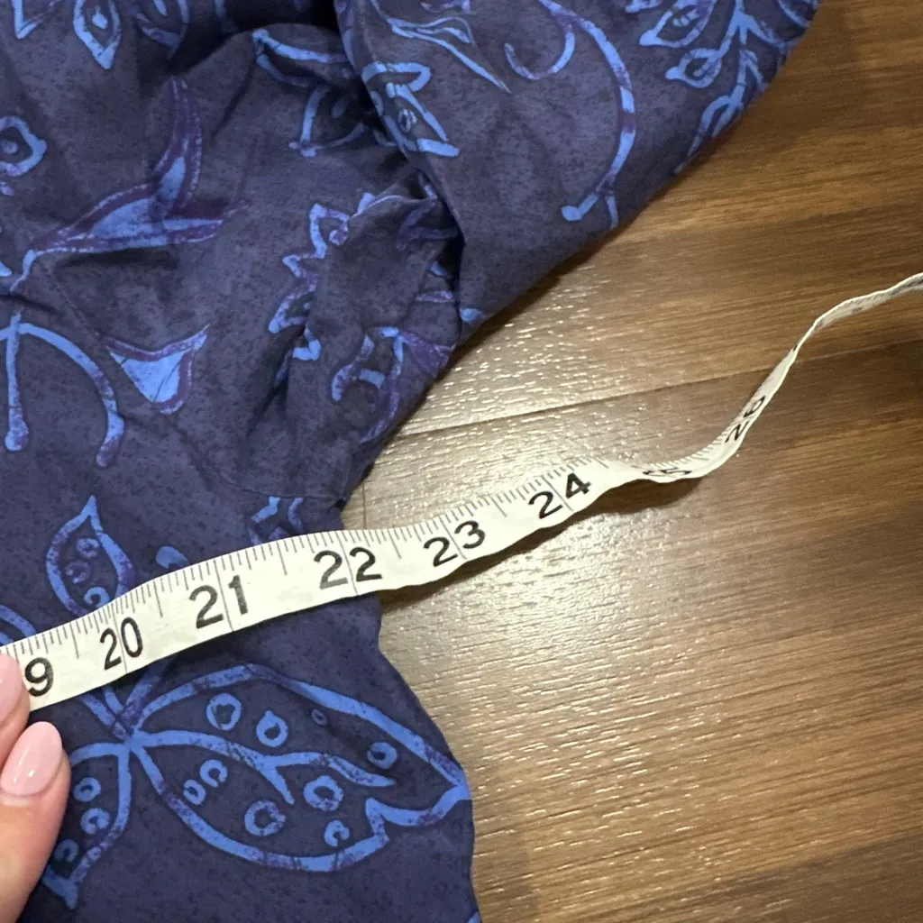 Victoria’s Secret vintage 1999 100% silk sleep top size medium blue style 2213 - Image 7