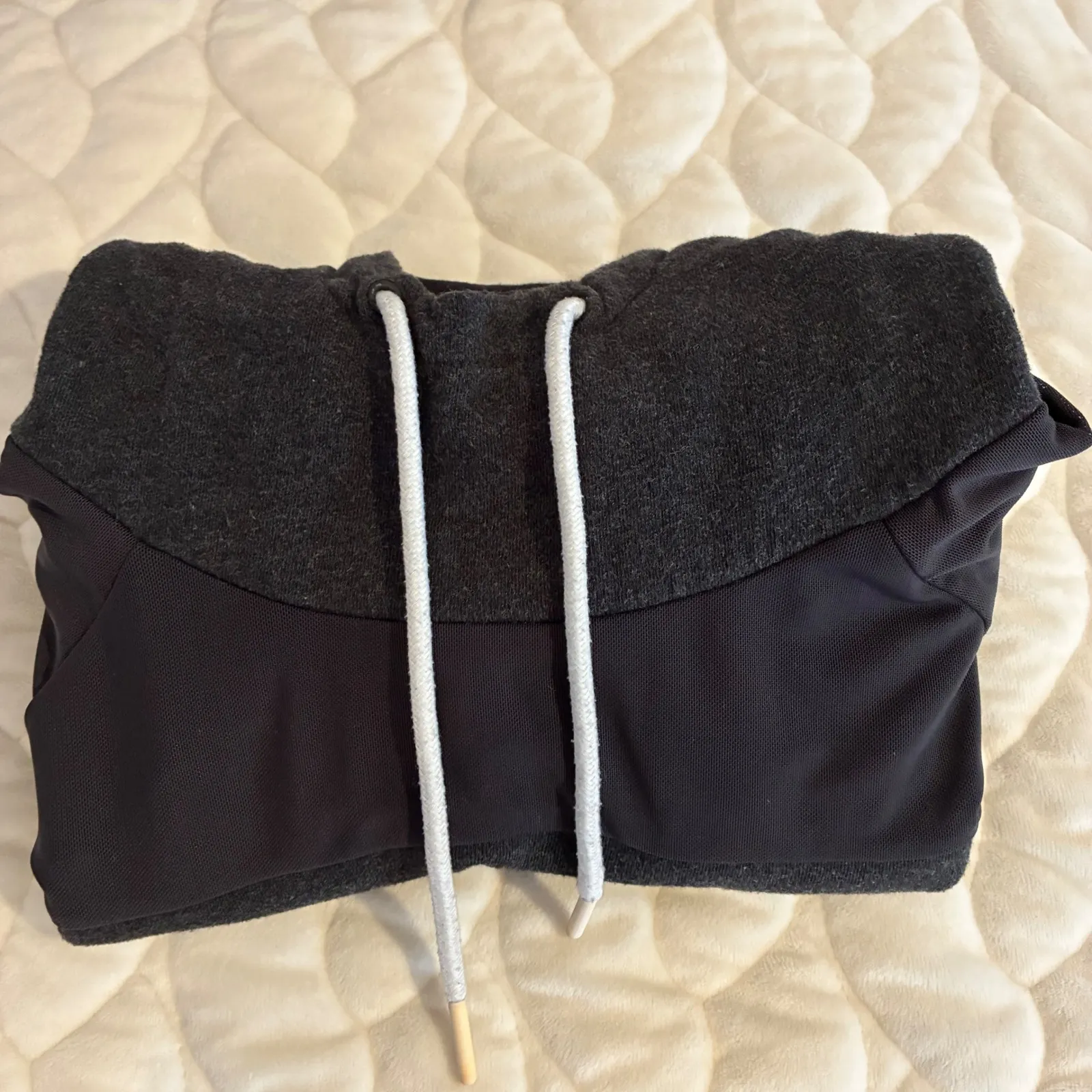 Gymshark X Nikki‎ Blackketter Cropped Hoodie Pullover Athleisure Black Marl-M - Image 5