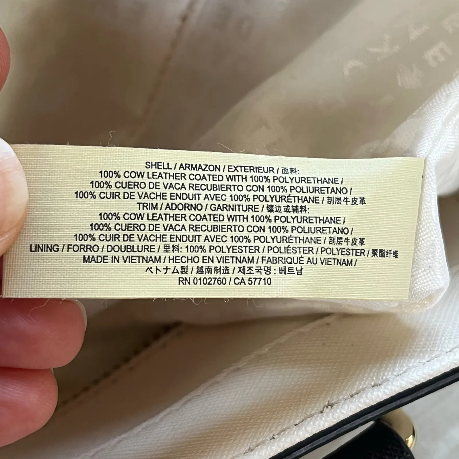 Kate Spade Laurel Way Medium Dally Tote Bag Saffiano Leather Cream Colorblock - Image 14