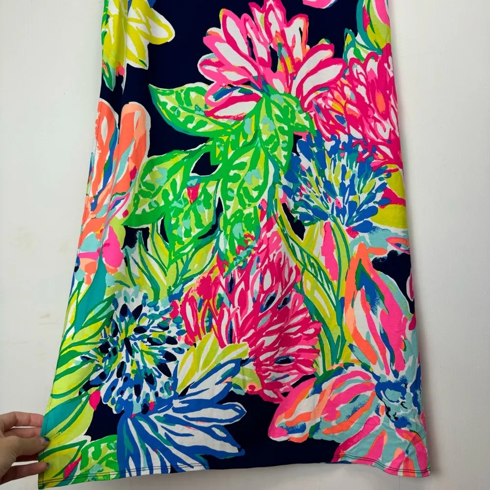 Lilly Pulitzer Mansi Maxi Slit Skirt Sz XS Travelers Palm Print - Image 12