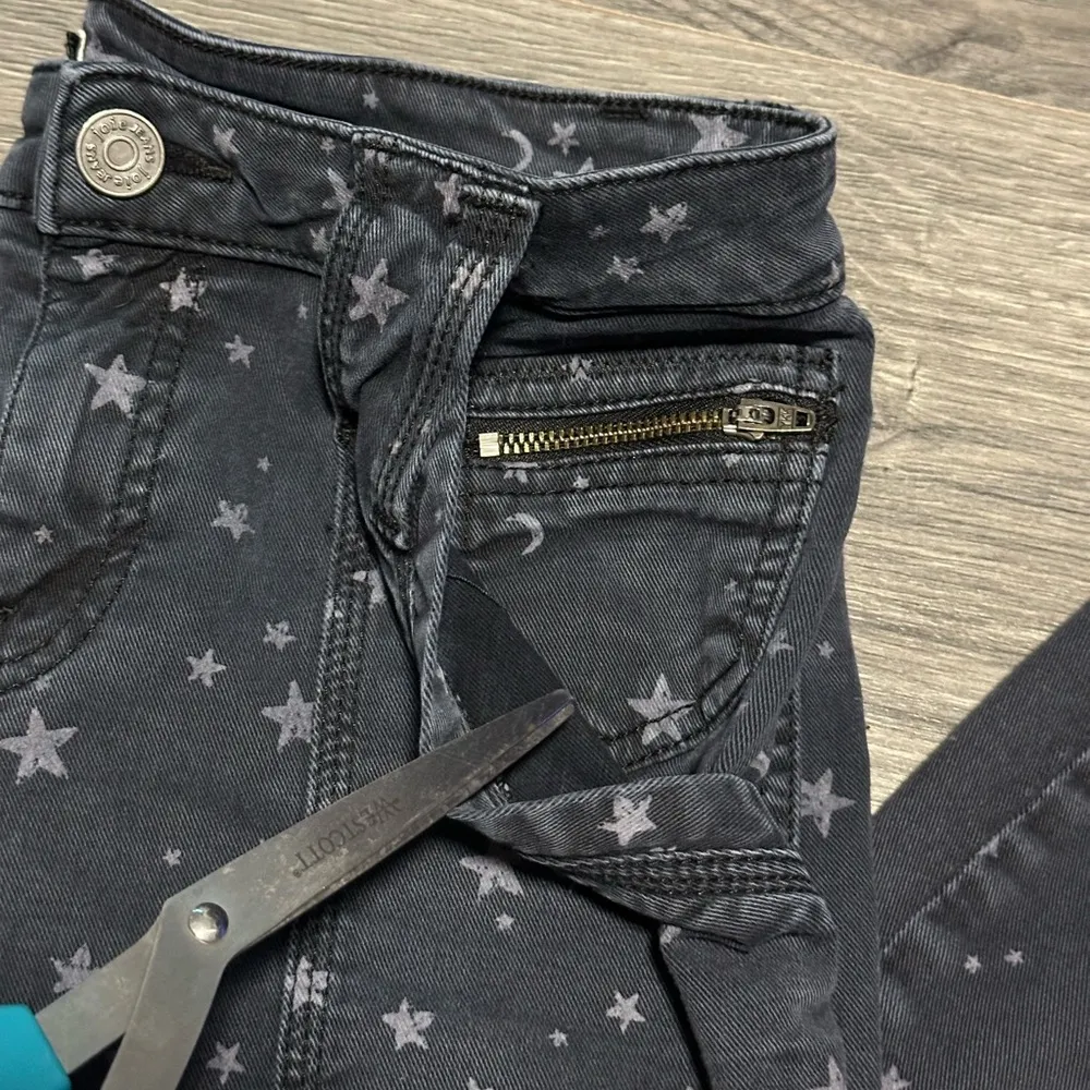 Joie Park Skinny c caviar Zipper Ankle Star Print Jeans Pants size 28 - Image 9