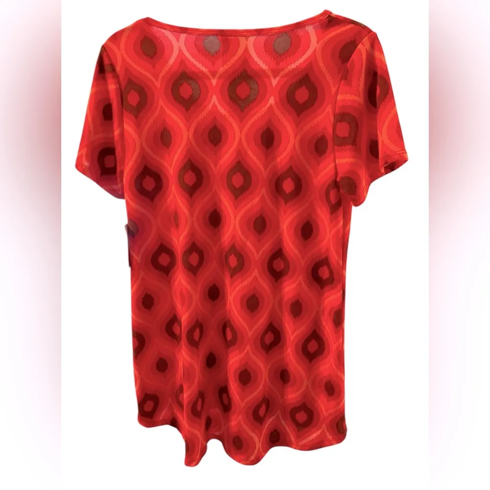 LuLaRoe Womens Multicolor Reindeer Classic T - Size Small NWT - Image 3