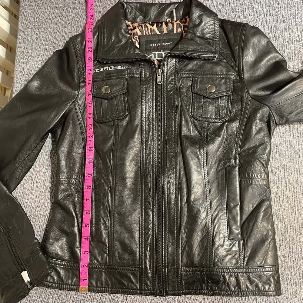Black Rivet Women’s Custom Leather Jacket - Image 16