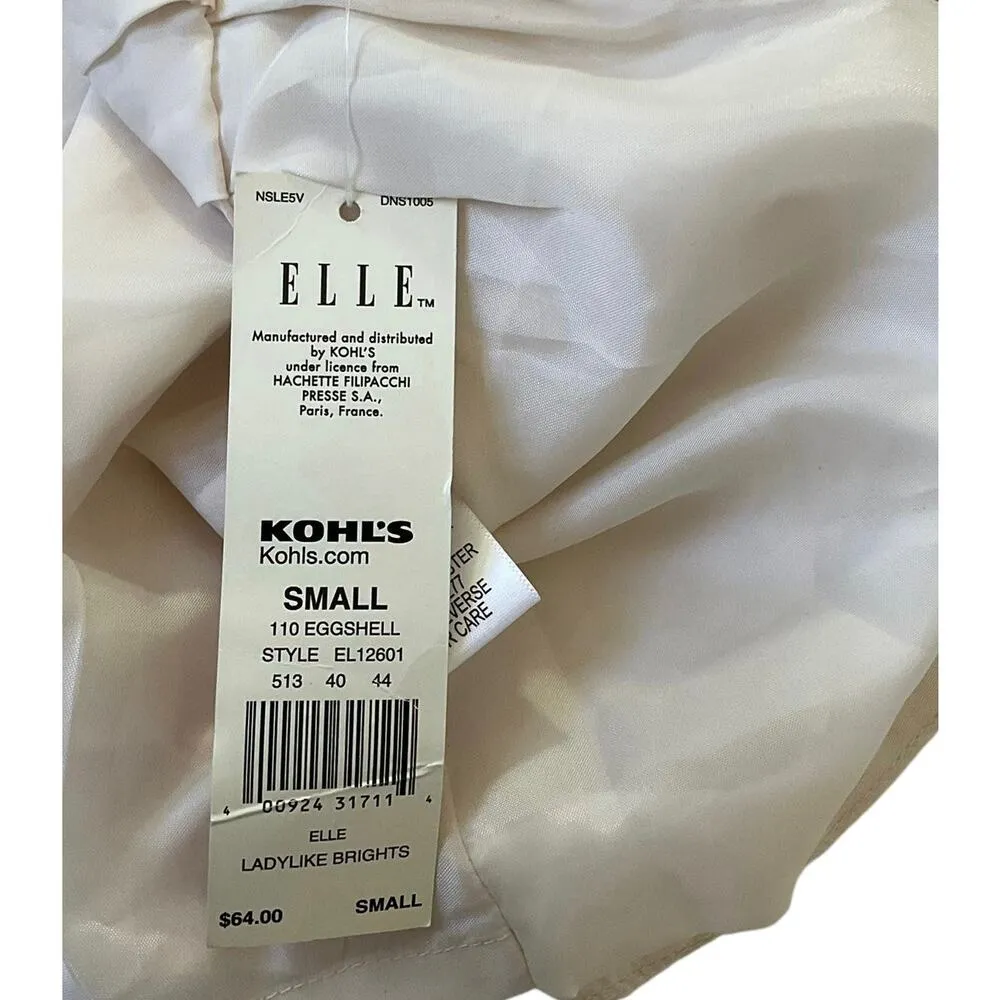 Elle Eggshell Collared Blazer Ruched Sleeve Women Size Small NWT | 11-8 - Image 6