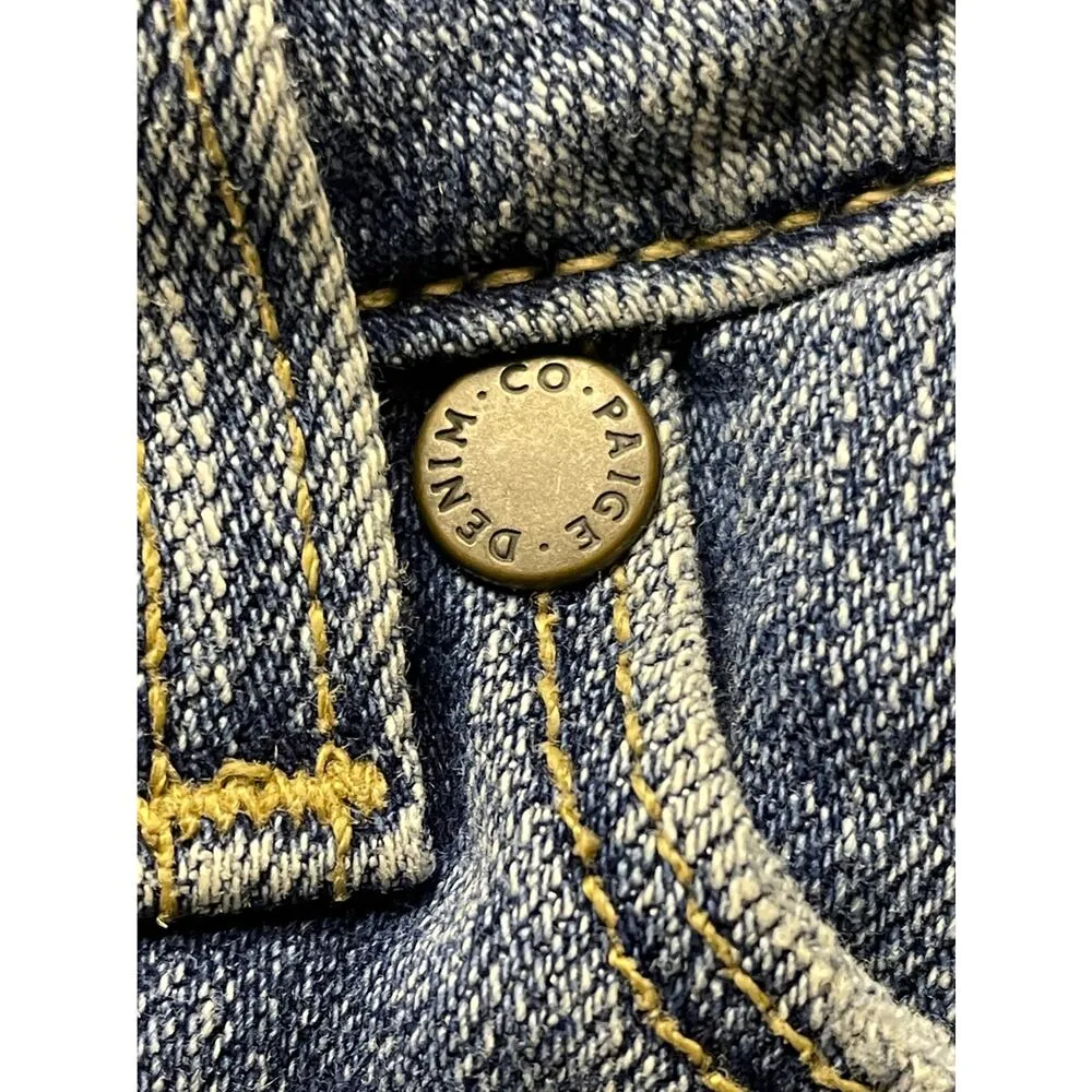 Paige Jimmy Jimmy Denim Short Shorts 28w - Image 5