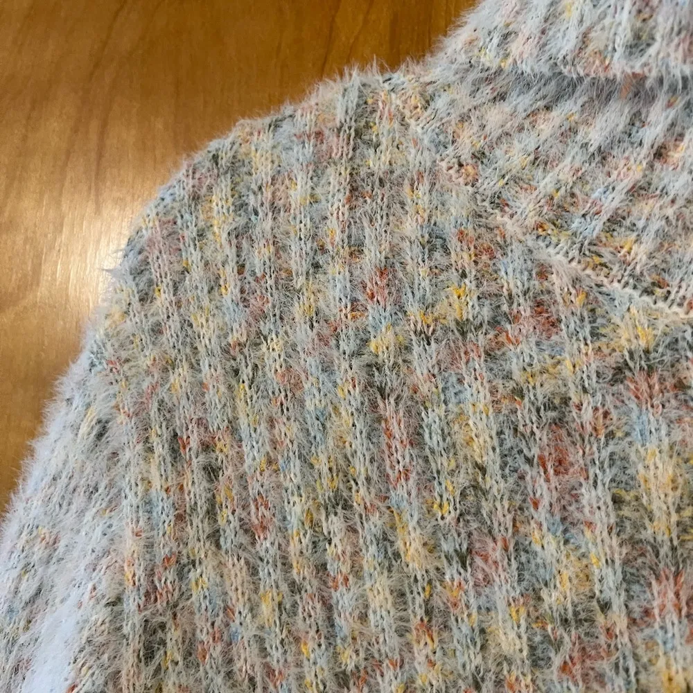 Lulus Womens Sweet Whispers Sweater Dress Multicolor Marled Turtleneck NWT Small - Image 3