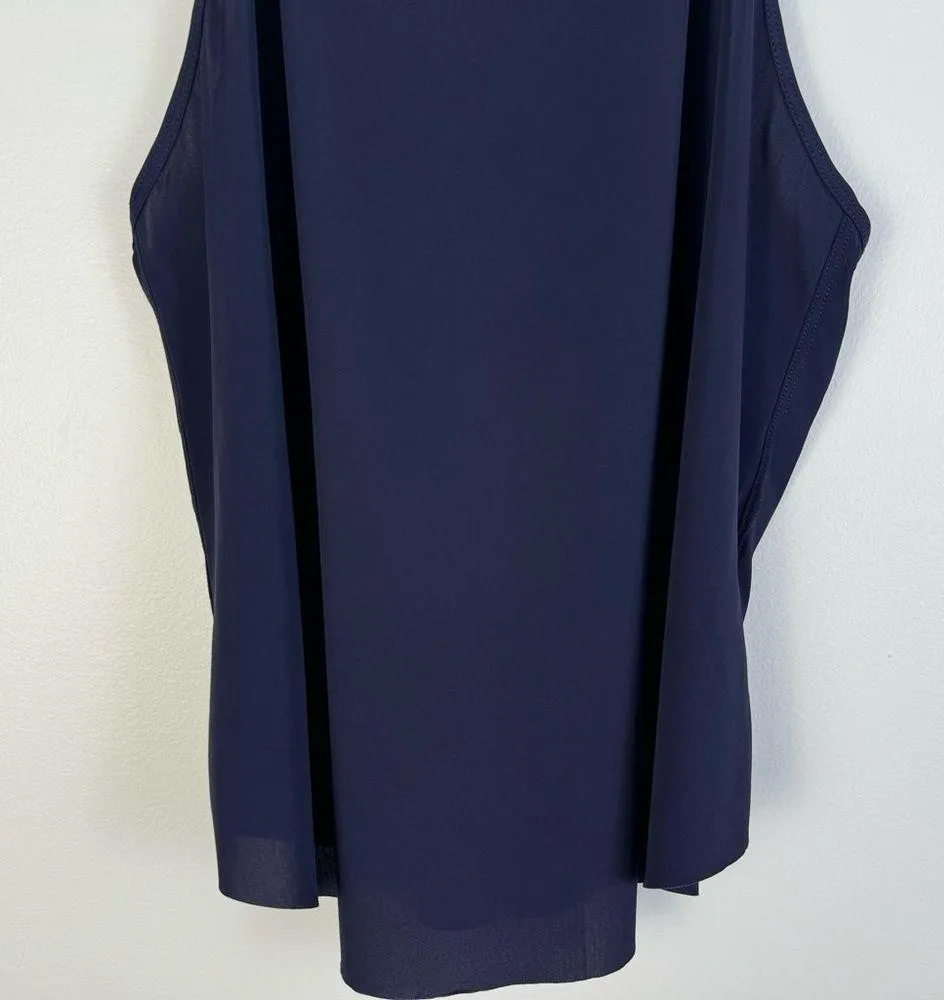 Zyia Active Double Racer Tank Top Navy Blue Small Athletic Exercise Workout - Image 5