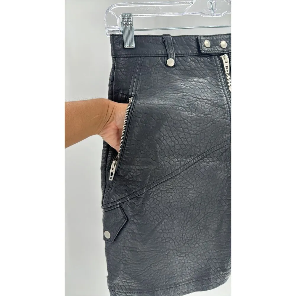 BlankNYC FAUX LEATHER zipper accents rocker date night grunge black size 27 - Image 4