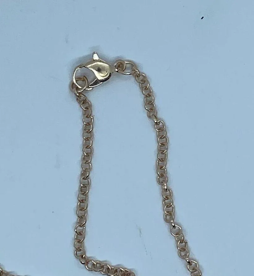 Rose-Gold Peach & Ivory Flower Rhinestone Necklace - Image 7