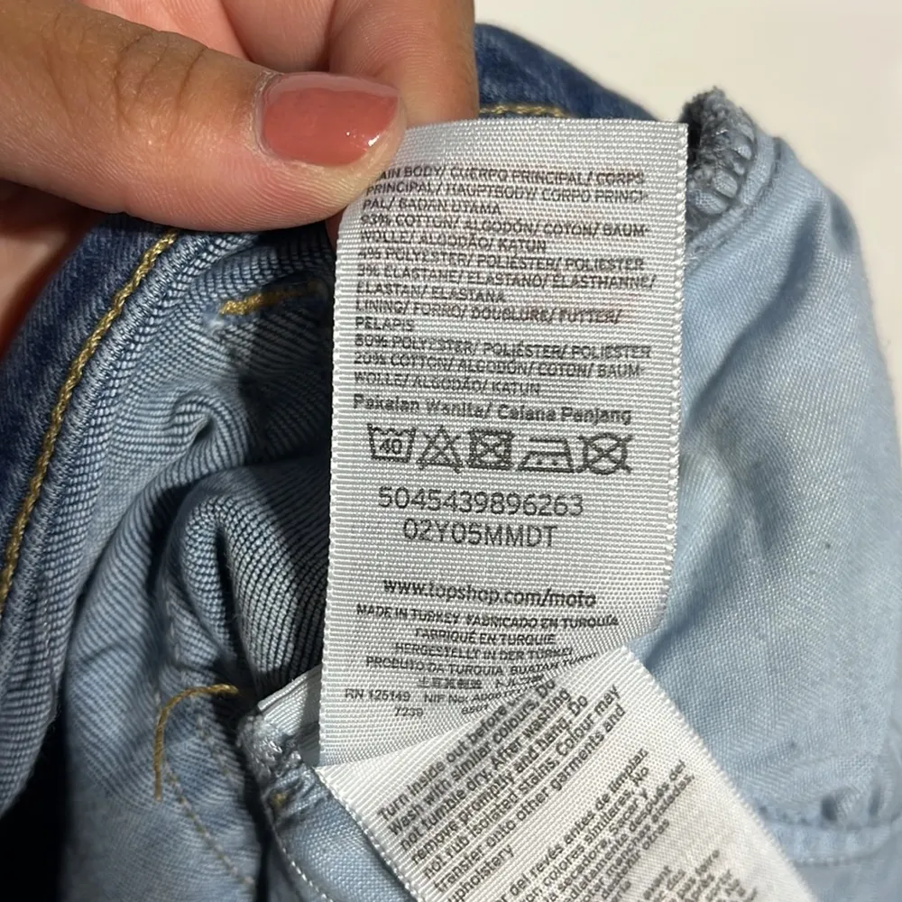 Topshop Jamie Medium Wash High Rise Distressed Skinny Jeans Size 30 - Image 11