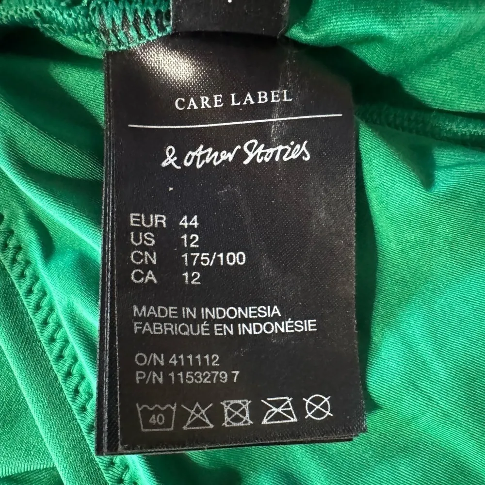 & Other Stories Green One Piece Strappy Back V-Neck Swimsuit Size 12 New - Image 7