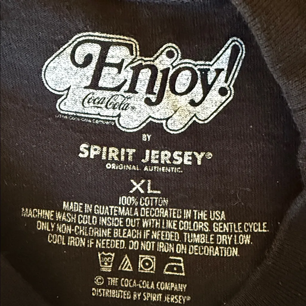 Spirit Jersey Enjoy Coca Cola Cropped Long Sleeve Top - Image 9