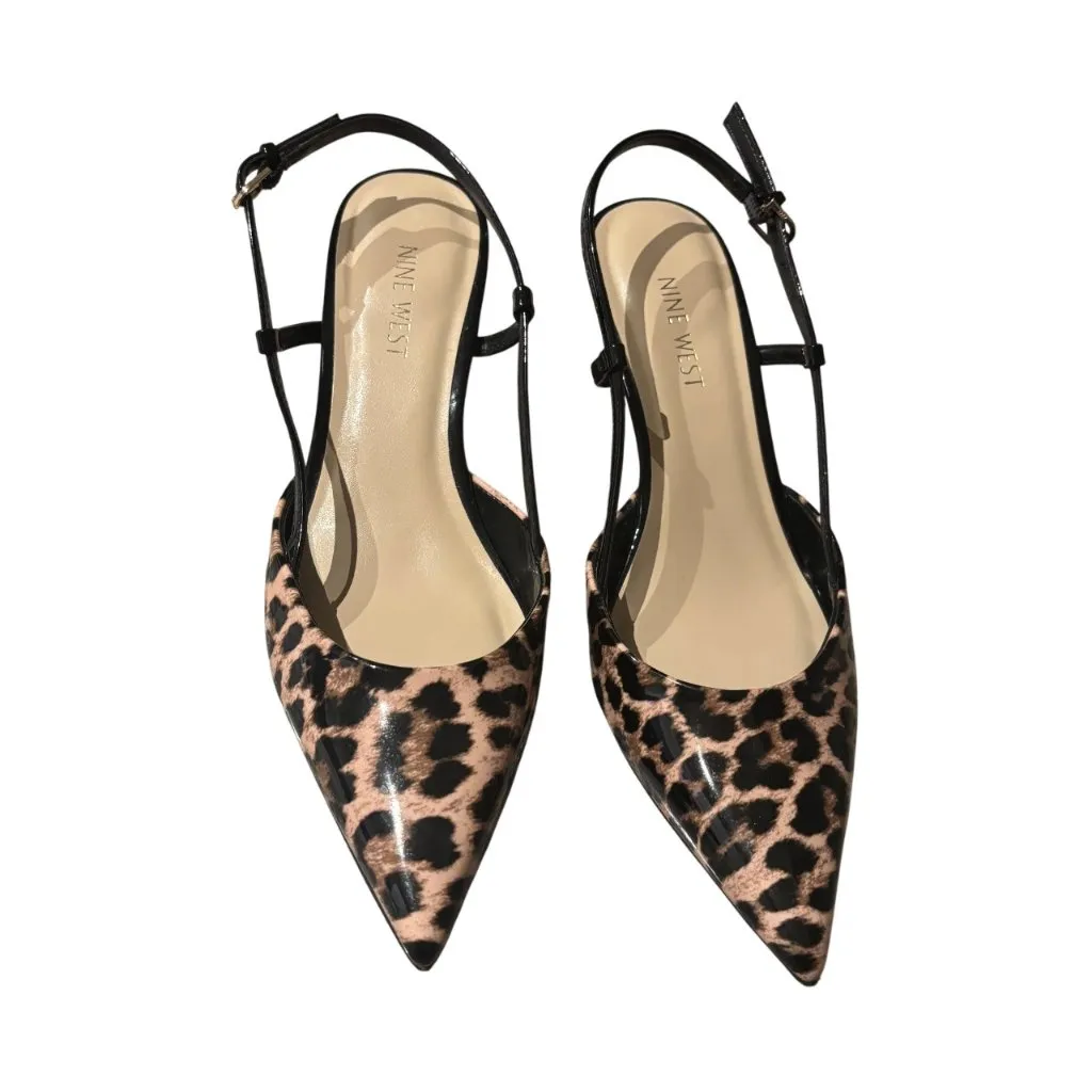 Nine West Rhonda Slingback Pointed Toe Kitten Heel Pump Size 8M - Image 6