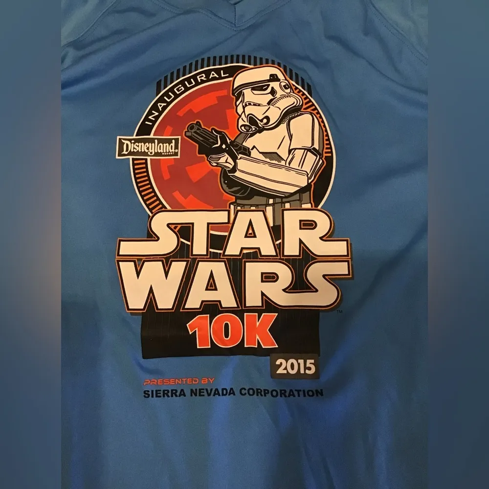 Run disney Disneyland Star Wars 10k Long sleeve 2015 size large - Image 2