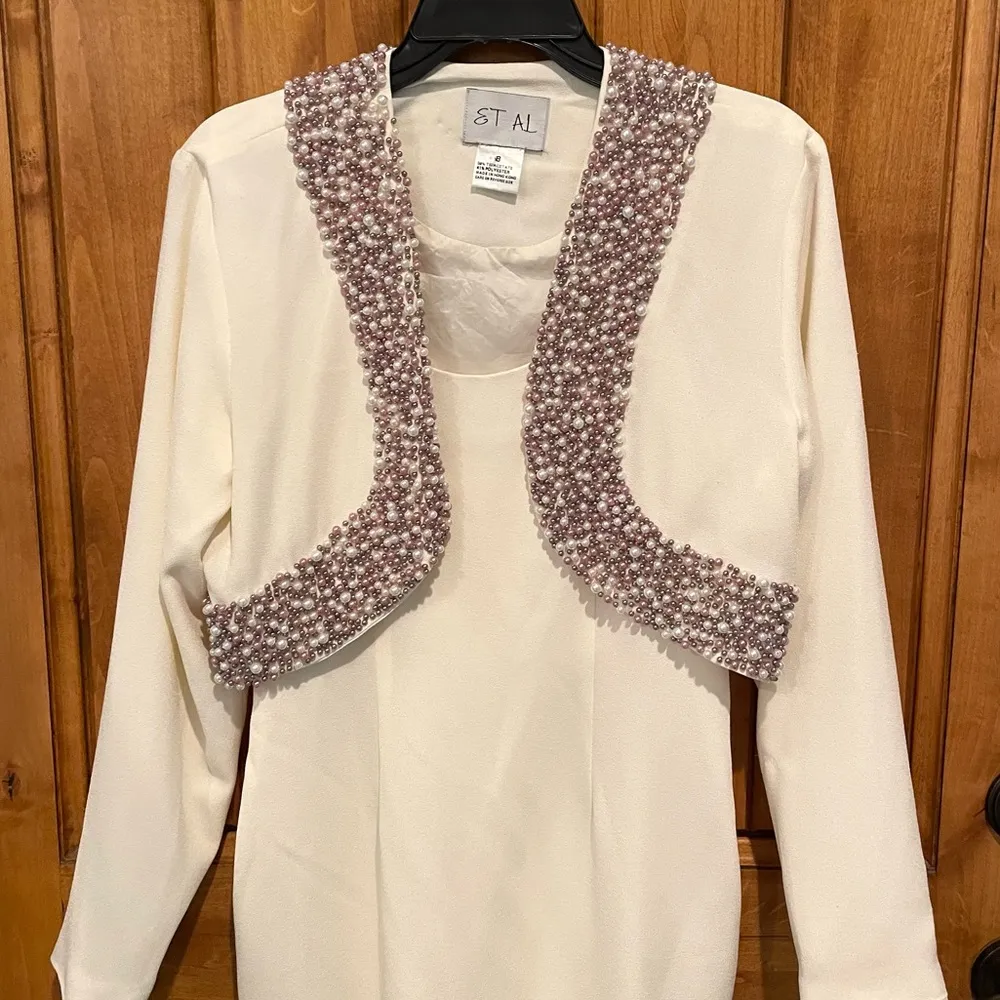 2 piece dress and beaded bolero, size 8 by ET AL - Image 2