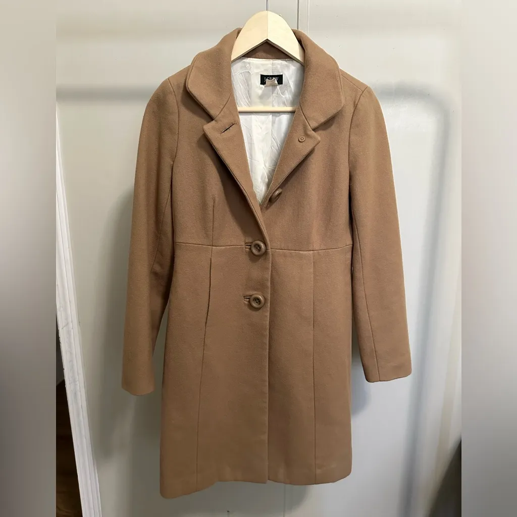 J. Crew Women’s Brown Wool Pea Coat size 0 best for XS - Image 5