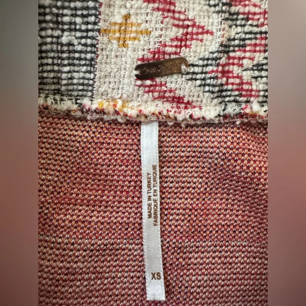 Free People Geometric Pencil Skirt - Pink, Gray, Yellow - Image 5